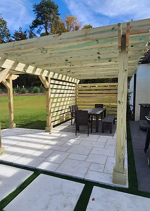 wooden pergola