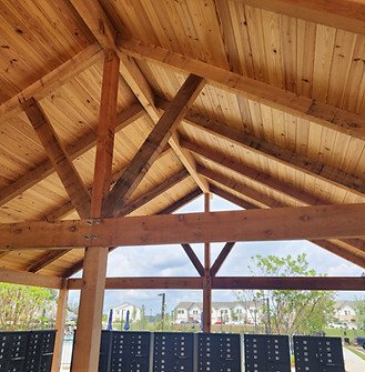 A frame pavillion