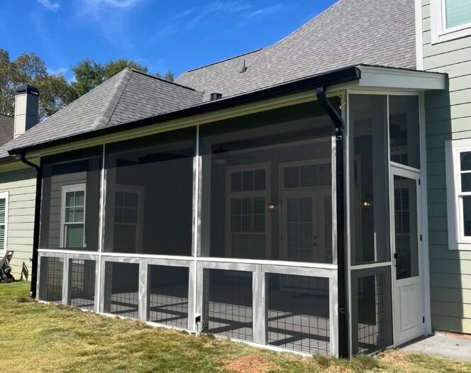 screened in porch construction in dawsonville and gaineville georgia