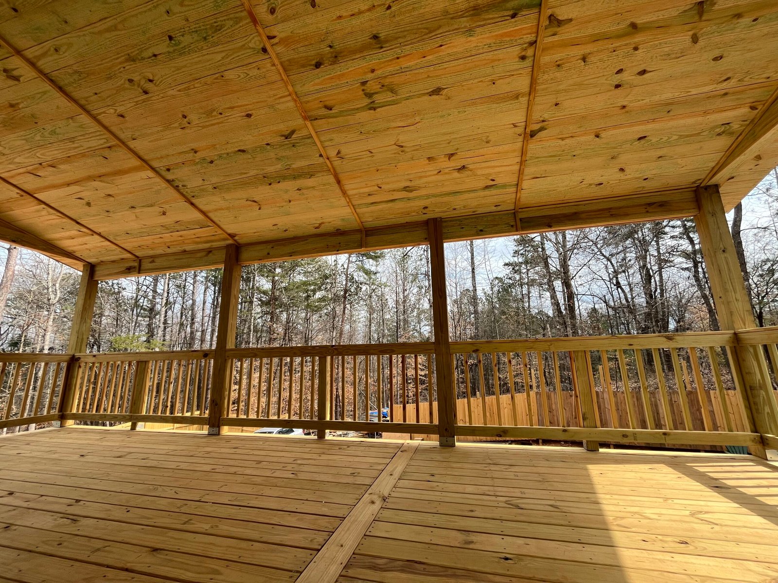 custom wood deck construction in Buford Sugar Hill