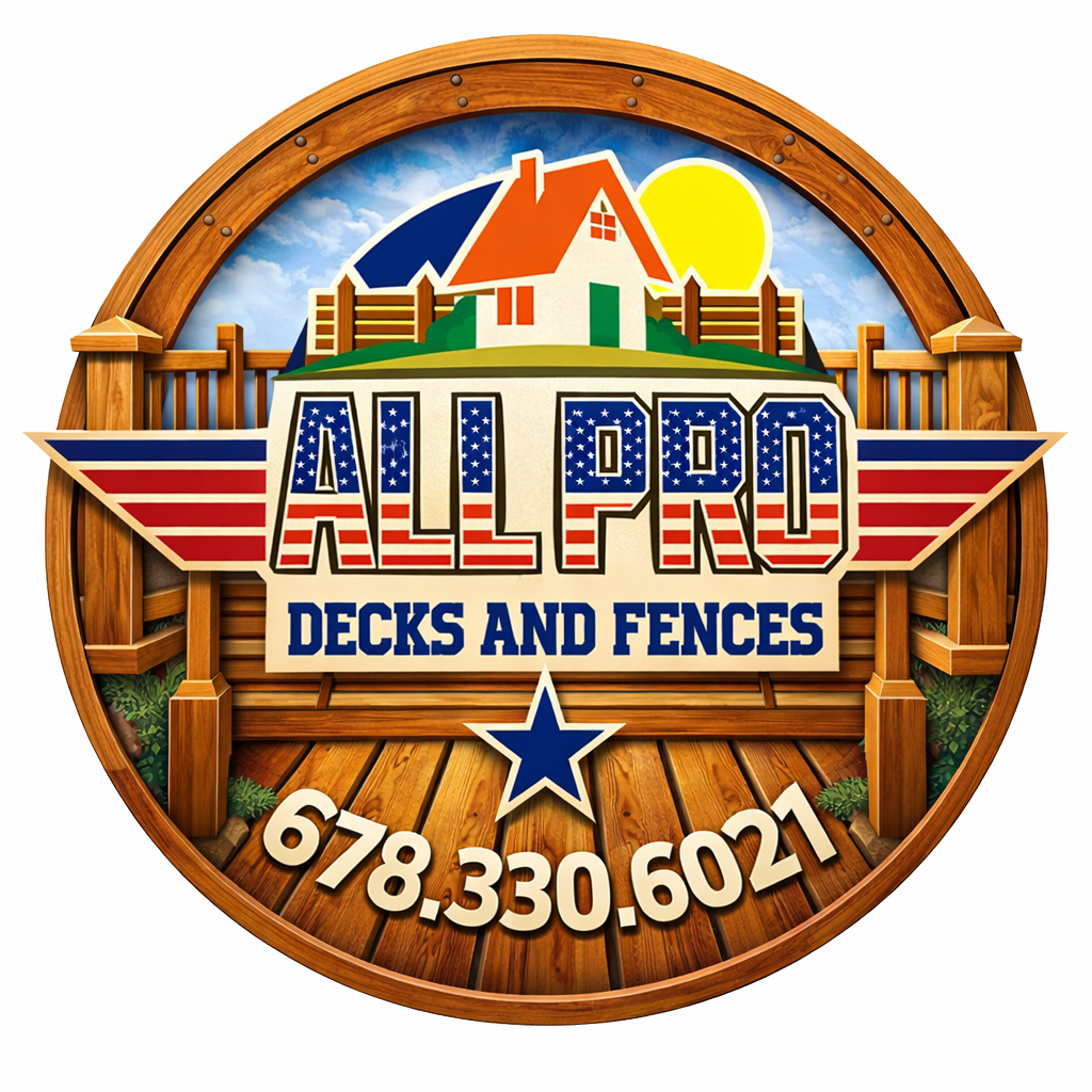 all pro fence and decks buford logo